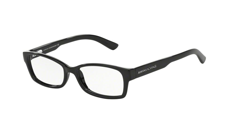 Armani Exchange AX3017 Progressive Prescription Eyeglasses 8004-52 - Black Frame