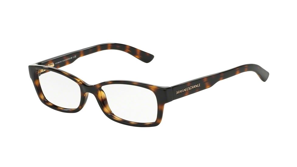 Armani Exchange AX3017 Progressive Prescription Eyeglasses 8117-52 - Dark Tortoise Frame