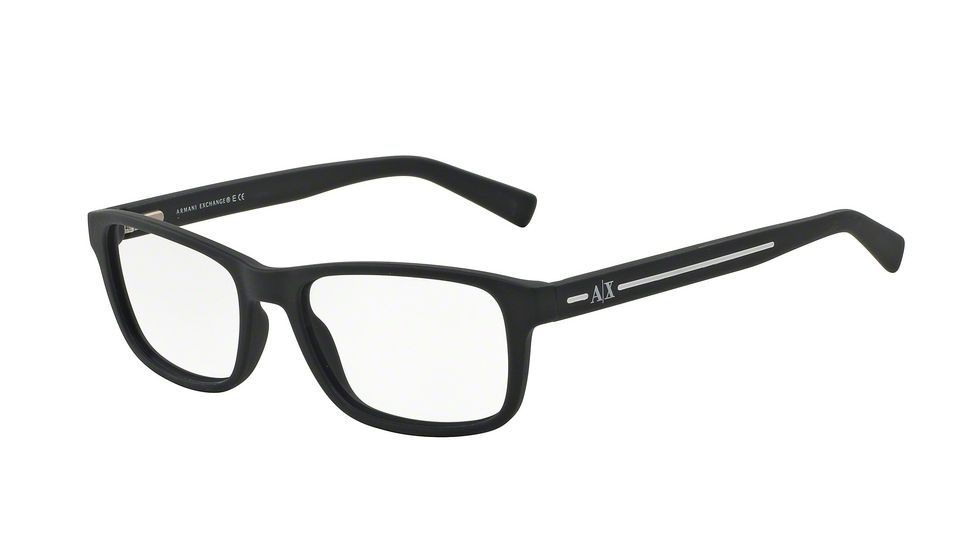 Armani Exchange AX3021 Progressive Prescription Eyeglasses 8157-54 - Matte Blue Frame