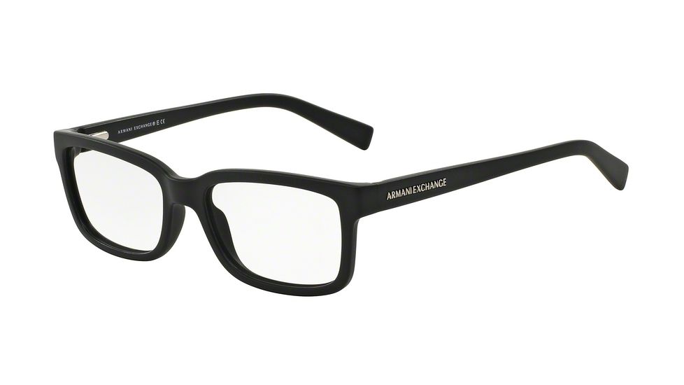 Armani Exchange AX3022 Progressive Prescription Eyeglasses 8078-54 - Matte Black Frame