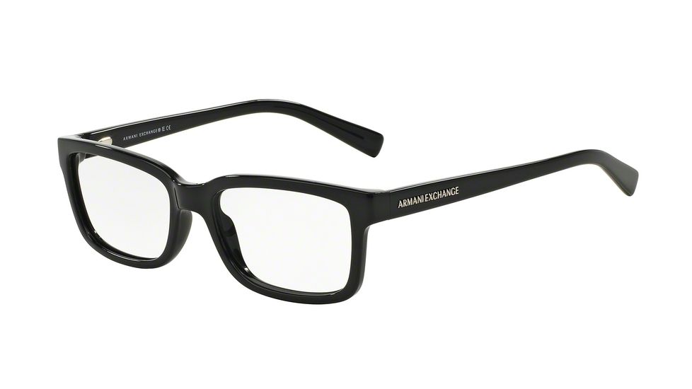 Armani Exchange AX3022F Progressive Prescription Eyeglasses 8158-55 - Black Frame