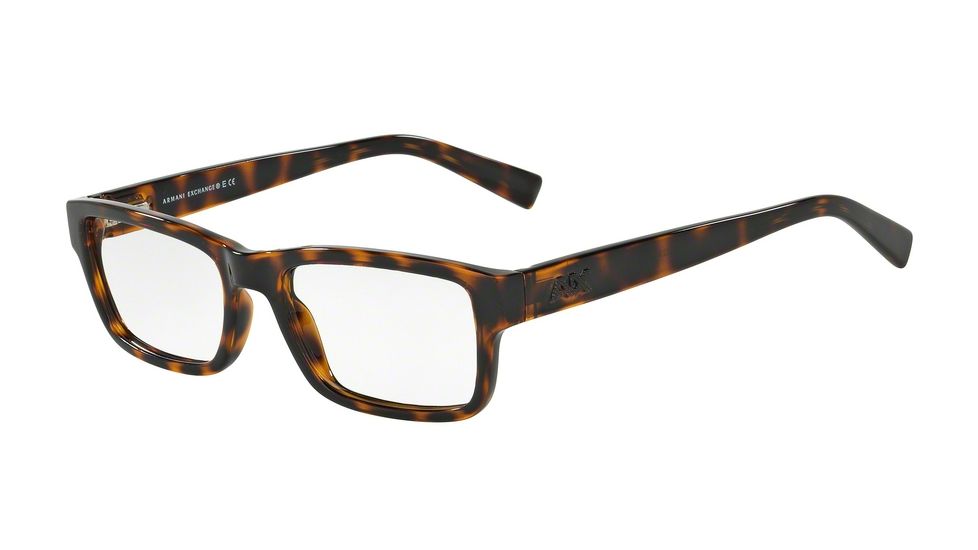 Armani Exchange AX3023 Single Vision Prescription Eyeglasses 8037-53 - Tortoise Frame