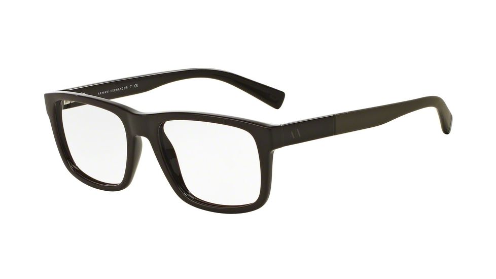 Armani Exchange AX3025F Progressive Prescription Eyeglasses 8086-53 - Phantom Brown Frame