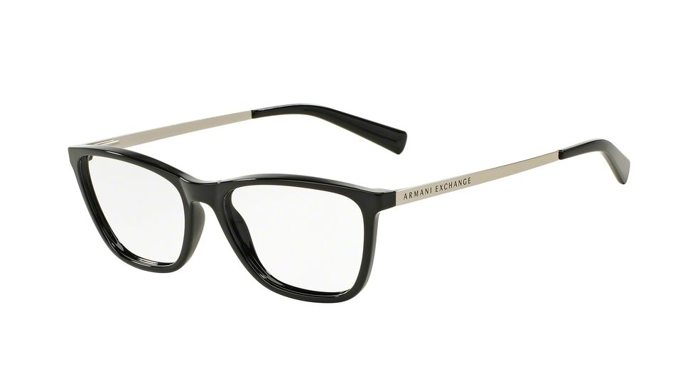 Armani Exchange AX3028 Progressive Prescription Eyeglasses 8158-53 - Black Frame