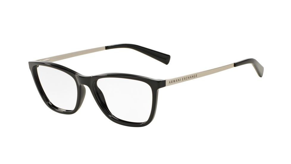 Armani Exchange AX3028F Progressive Prescription Eyeglasses 8158-53 - Black Frame