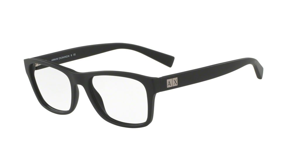 Armani Exchange AX3039 Progressive Prescription Eyeglasses 8078-54 - Matte Black Frame