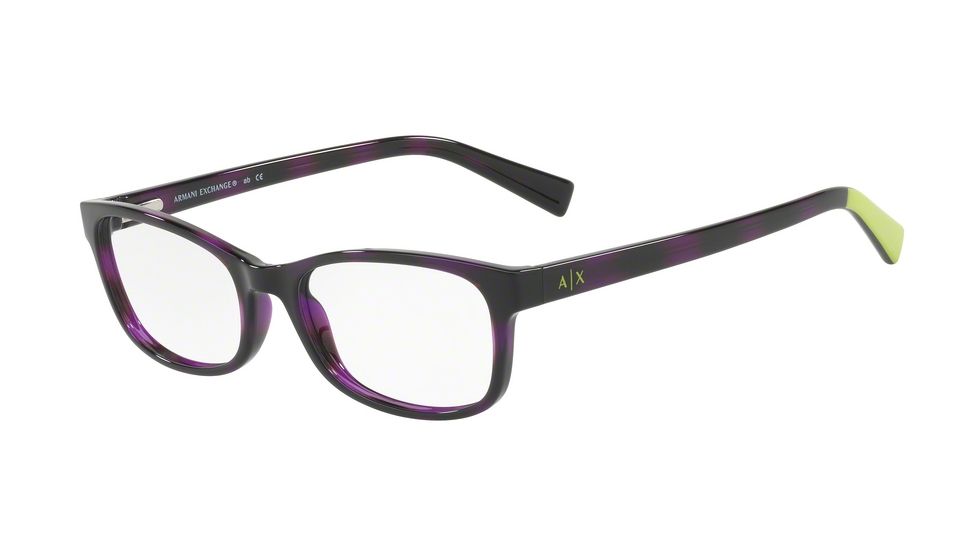 Armani Exchange AX3043 Bifocal Prescription Eyeglasses 8226-53 - Violet Havana Frame