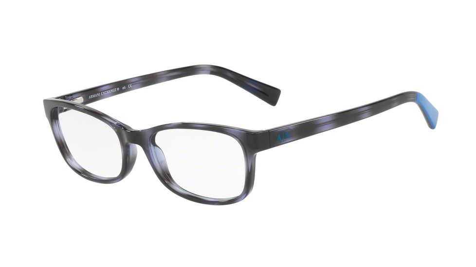 Armani Exchange AX3043 Bifocal Prescription Eyeglasses 8227-53 - Blue Havana Frame