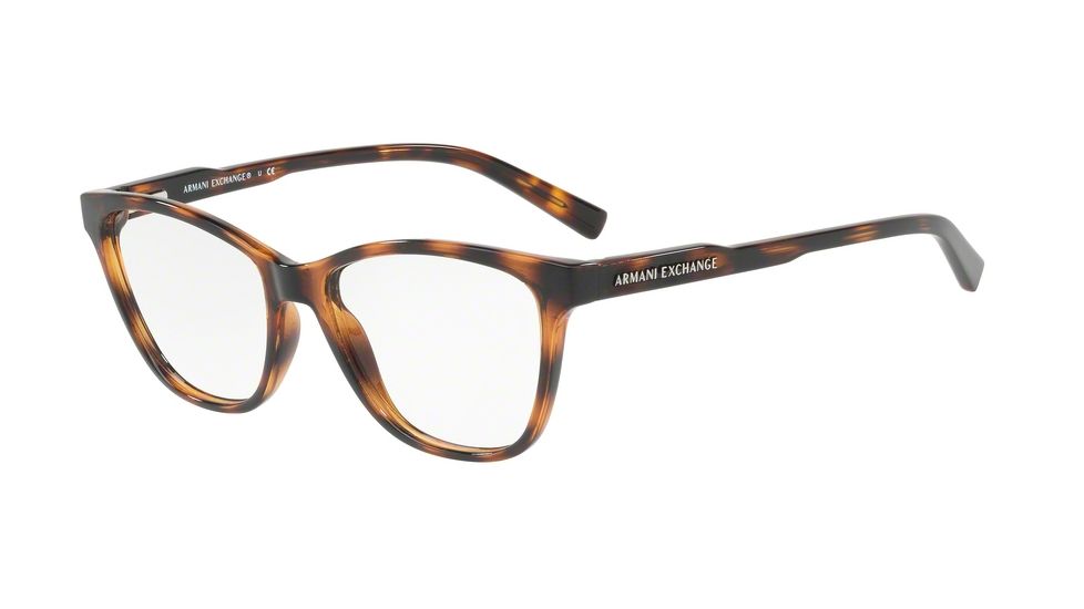 Armani Exchange AX3044 Progressive Prescription Eyeglasses 8037-53 - Havana Frame