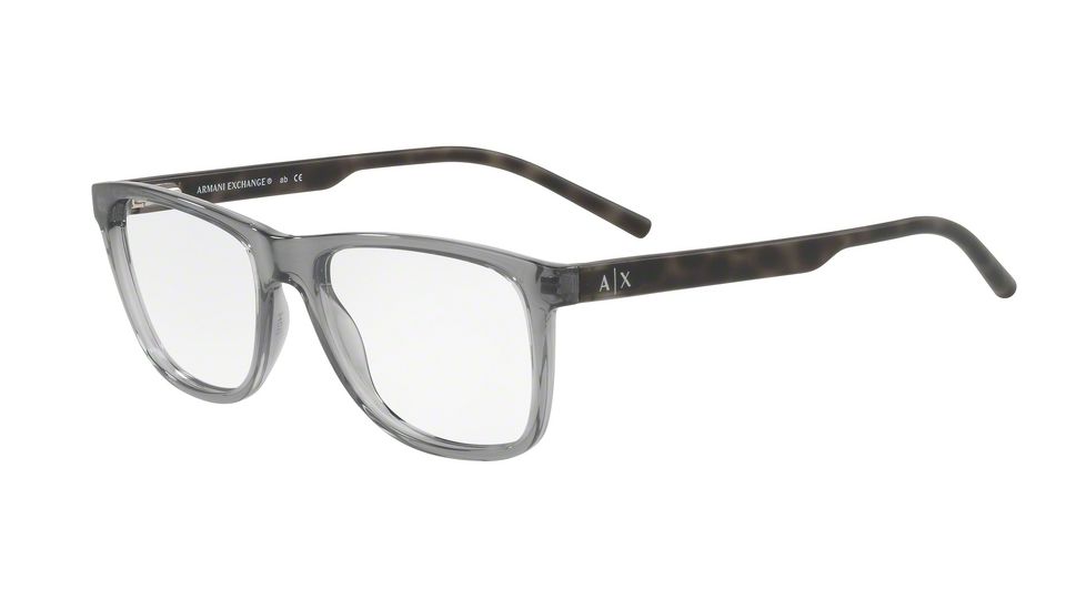 Armani Exchange AX3048F Bifocal Prescription Eyeglasses 8239-56 - Transparent Magnet Grey Frame