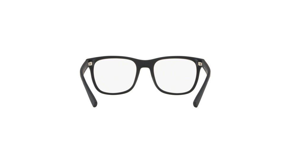 Armani Exchange AX3056 Progressive Prescription Eyeglasses, 53mm, Matte Black, AX3056-8078-53-PRO