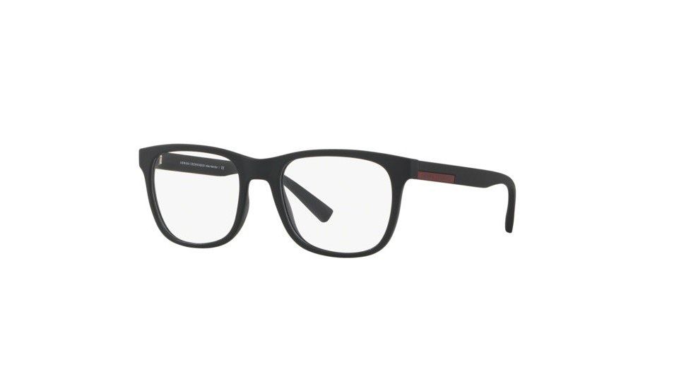 Armani Exchange AX3056 Progressive Prescription Eyeglasses, 53mm, Matte Black, AX3056-8078-53-PRO