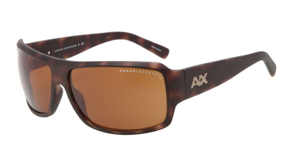 Armani Exchange AX4007 Single Vision Prescription Sunglasses AX4007-802973-64 - Lens Diameter 64 mm, Frame Color Matte Tortoise