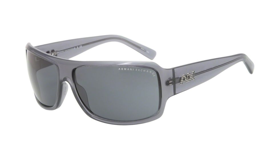 Armani Exchange AX4007 Single Vision Prescription Sunglasses AX4007-802887-64 - Lens Diameter 64 mm, Frame Color Matte Smoked Pearl Transparent