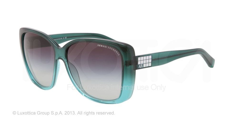 Armani Exchange AX4010 Bifocal Prescription Sunglasses AX4010-800011-61 - Lens Diameter 61 mm, Frame Color Alpine Green Gradient