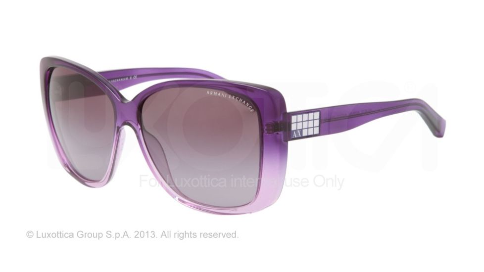 Armani Exchange AX4010 Bifocal Prescription Sunglasses AX4010-80088H-61 - Lens Diameter 61 mm, Frame Color Bright Grape Gradient