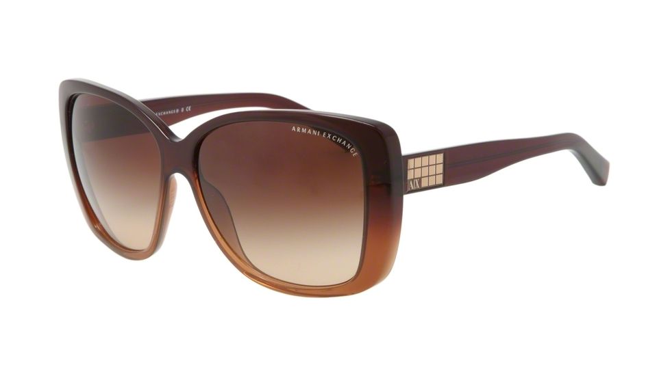 Armani Exchange AX4010 Bifocal Prescription Sunglasses AX4010-801113-61 - Lens Diameter 61 mm, Frame Color Brown Gradient