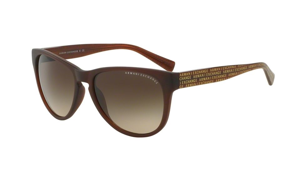 Armani Exchange AX4015 Bifocal Prescription Sunglasses AX4015-804113-56 - Lens Diameter 56 mm, Frame Color Matte Brown