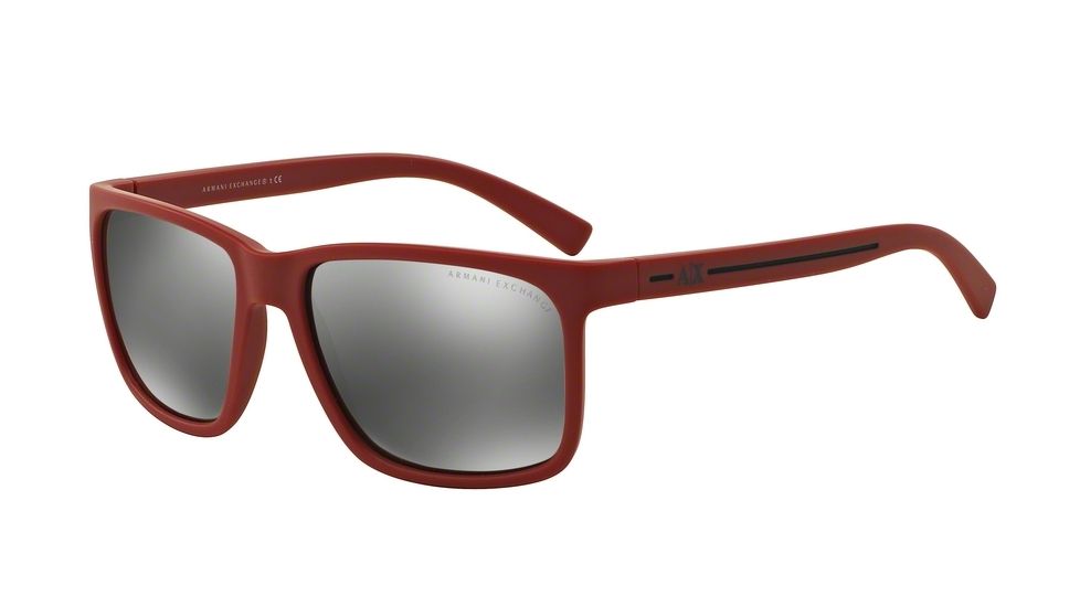 Armani Exchange AX4041SF Bifocal Prescription Sunglasses AX4041SF-81556G-58 - Lens Diameter 58 mm, Frame Color Matte Red