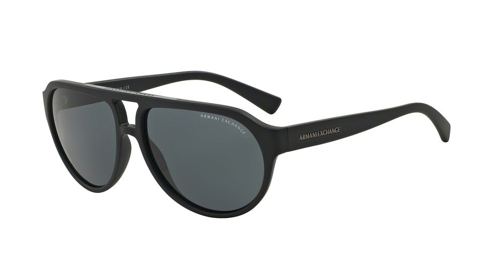 Armani Exchange AX4042SF Single Vision Prescription Sunglasses AX4042SF-815787-60 - Lens Diameter 60 mm, Frame Color Matte Blue