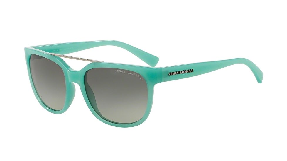 Armani Exchange AX4043S Progressive Prescription Sunglasses AX4043S-816011-55 - Lens Diameter 55 mm, Frame Color Iced Mint Milky