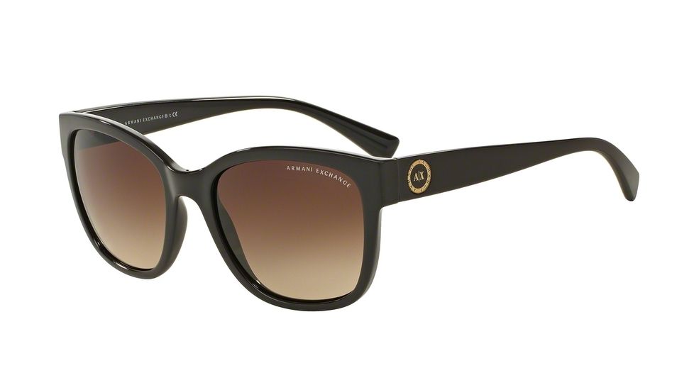 Armani Exchange AX4046S Single Vision Prescription Sunglasses AX4046S-815913-54 - Lens Diameter 54 mm, Frame Color Brown