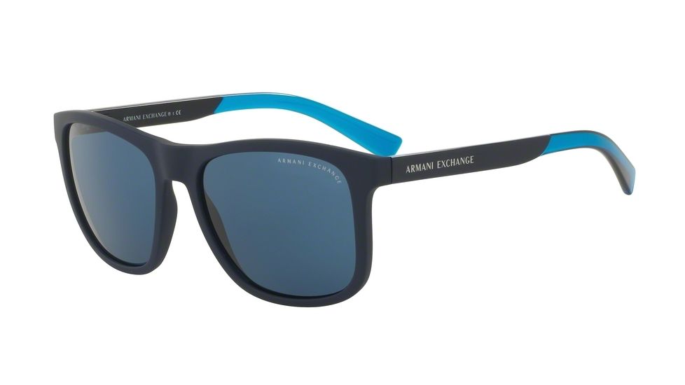 Armani Exchange AX4049S Bifocal Prescription Sunglasses AX4049S-818380-57 - Lens Diameter 57 mm, Frame Color Matte Blue