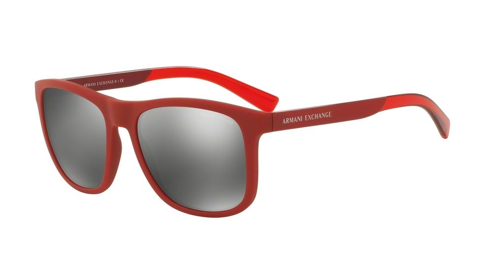 Armani Exchange AX4049S Bifocal Prescription Sunglasses AX4049S-81846G-57 - Lens Diameter 57 mm, Frame Color Matte Tango Red