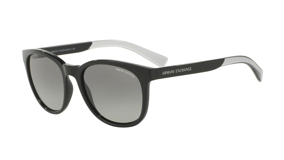 Armani Exchange AX4050S Single Vision Prescription Sunglasses AX4050S-818611-54 - Lens Diameter 54 mm, Frame Color Black