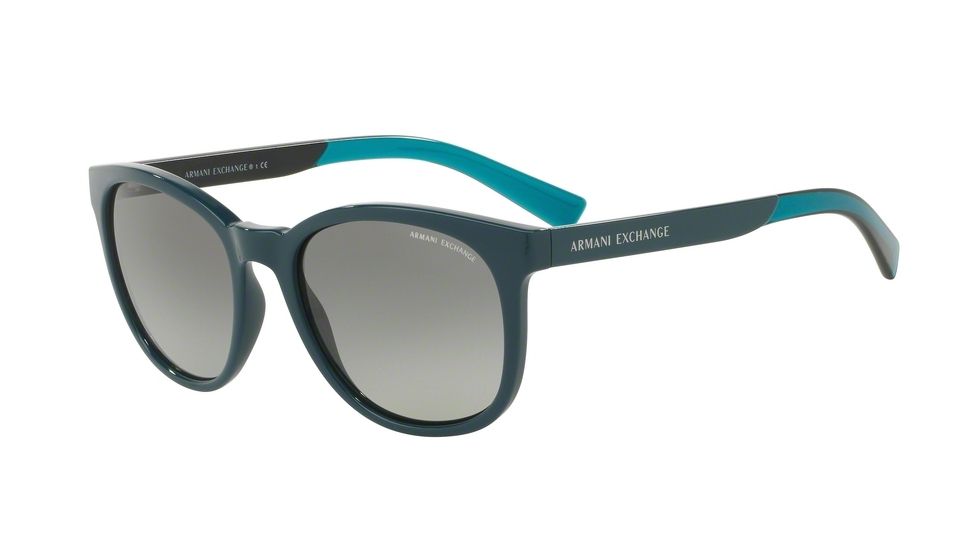 Armani Exchange AX4050S Single Vision Prescription Sunglasses AX4050S-818811-54 - Lens Diameter 54 mm, Frame Color Deep Pond