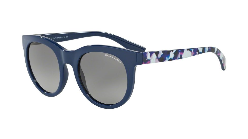 Armani Exchange AX4053S Progressive Prescription Sunglasses AX4053S-819311-51 - Lens Diameter 51 mm, Frame Color Blue