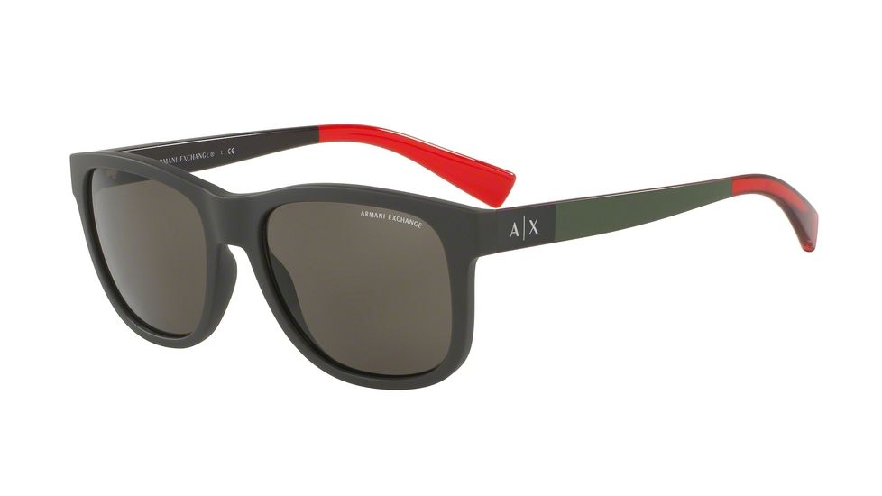 Armani Exchange AX4054S Single Vision Prescription Sunglasses AX4054S-819473-55 - Lens Diameter 55 mm, Frame Color Matte Mountain