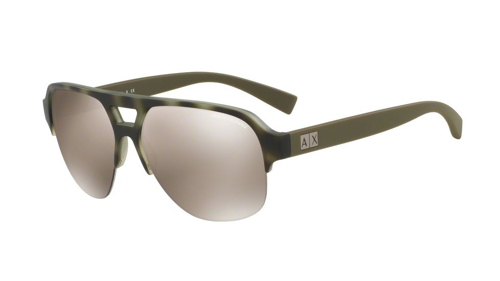 Armani Exchange AX4056S Bifocal Prescription Sunglasses AX4056S-82025A-59 - Lens Diameter 59 mm, Frame Color Matte Havana Castor Grey