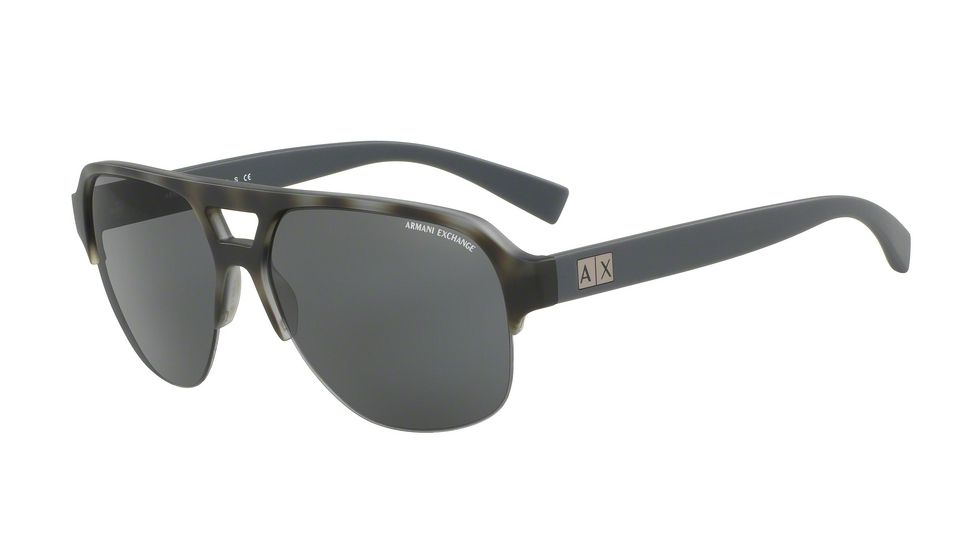 Armani Exchange AX4056S Bifocal Prescription Sunglasses AX4056S-820387-59 - Lens Diameter 59 mm, Frame Color Matte Havana Smoked Pearl