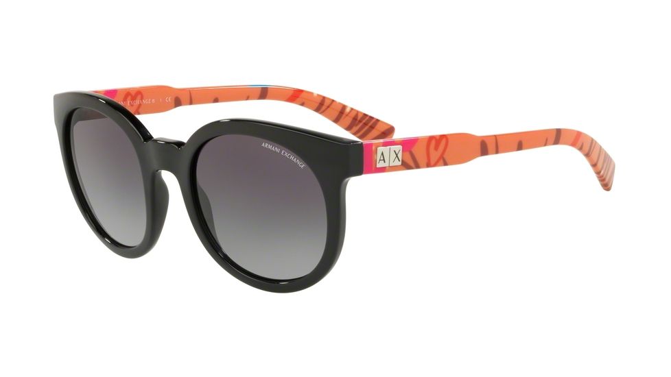 Armani Exchange AX4057S Bifocal Prescription Sunglasses AX4057S-82658G-53 - Lens Diameter 53 mm, Frame Color Black