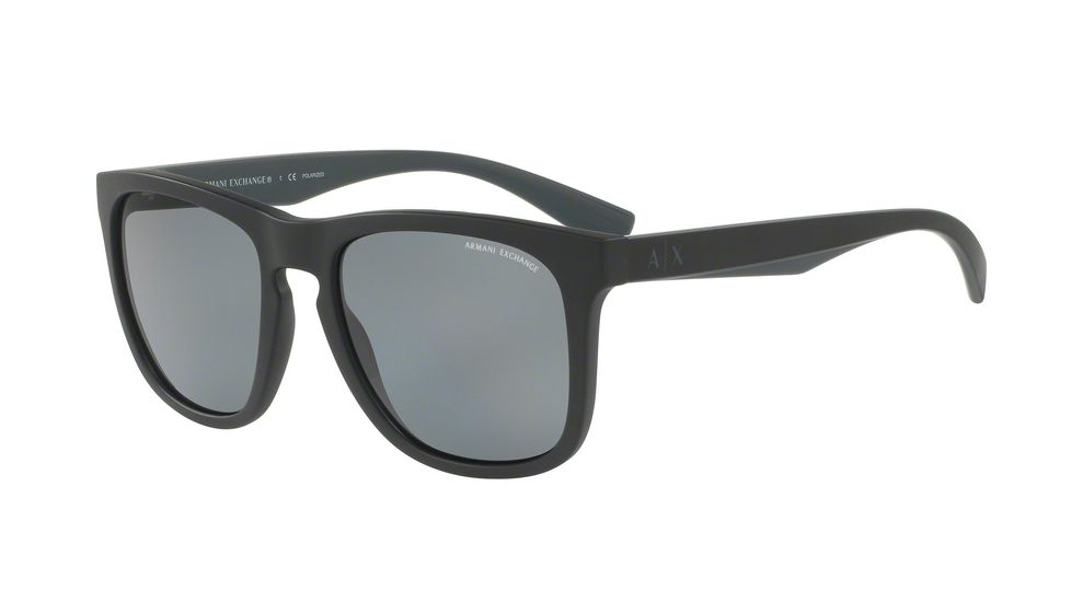 Armani Exchange AX4058S Progressive Prescription Sunglasses AX4058S-819981-55 - Lens Diameter 55 mm, Frame Color Matte Black