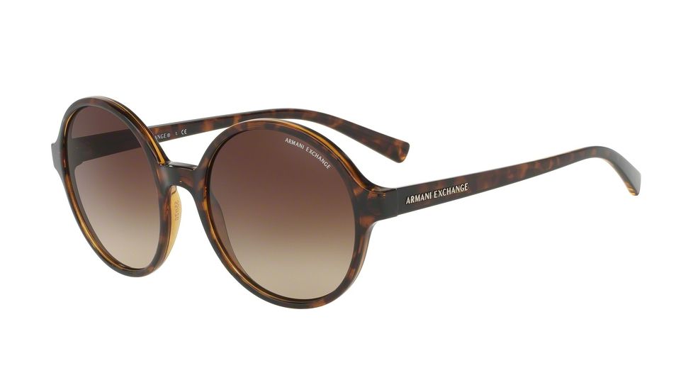Armani Exchange AX4059S Progressive Prescription Sunglasses AX4059S-803713-55 - Lens Diameter 55 mm, Frame Color Tortoise