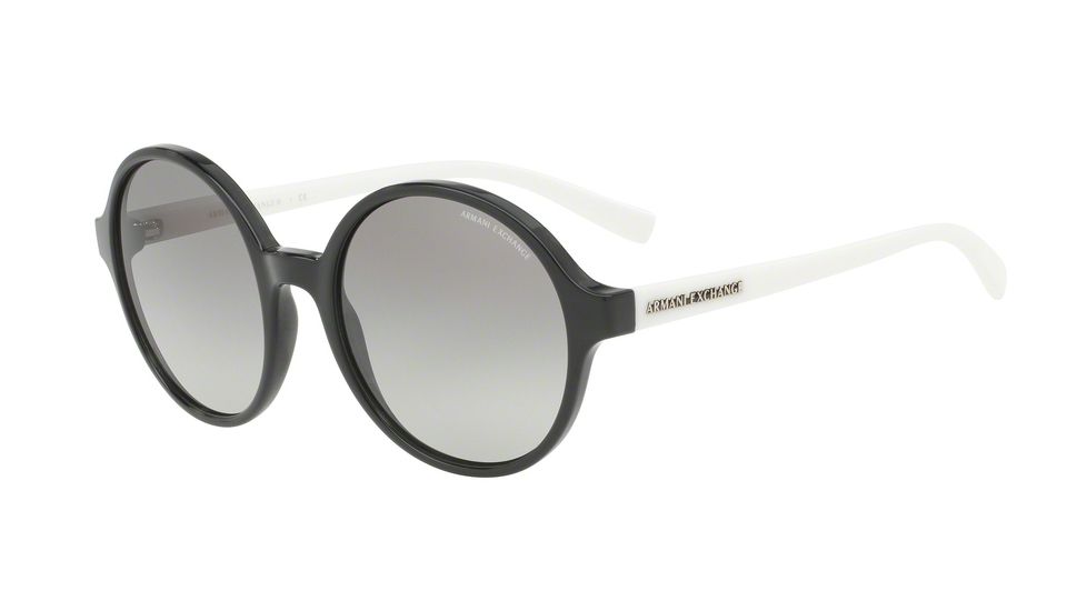 Armani Exchange AX4059S Progressive Prescription Sunglasses AX4059S-820411-55 - Lens Diameter 55 mm, Frame Color Black