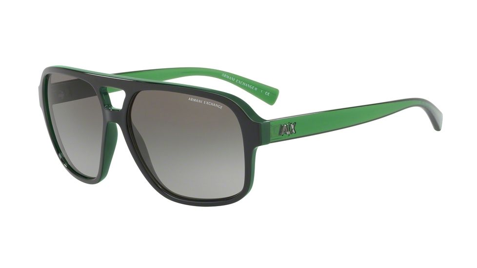 Armani Exchange AX4061S Bifocal Prescription Sunglasses AX4061S-82188E-59 - Lens Diameter 59 mm, Frame Color Military Green/top Matte Black