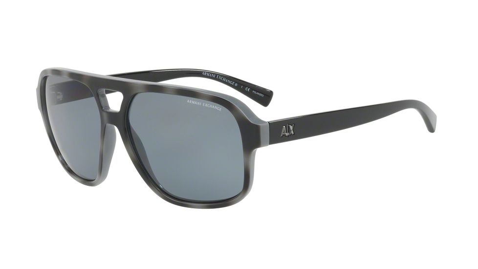 Armani Exchange AX4061S Bifocal Prescription Sunglasses AX4061S-822081-59 - Lens Diameter 59 mm, Frame Color Grey/top Matte Grey Havana