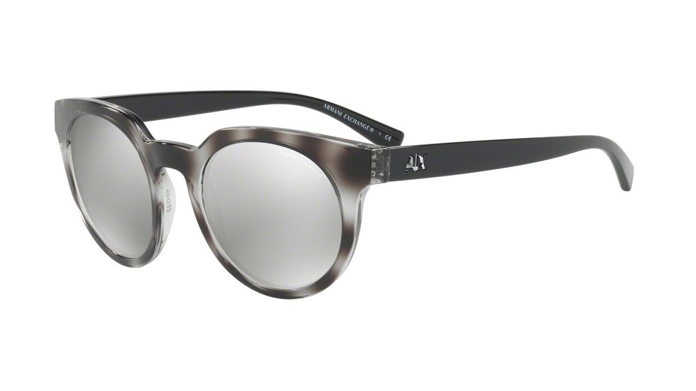 Armani Exchange AX4062S Bifocal Prescription Sunglasses AX4062S-82166G-50 - Lens Diameter 50 mm, Frame Color Tr Grey/top Grey Havana