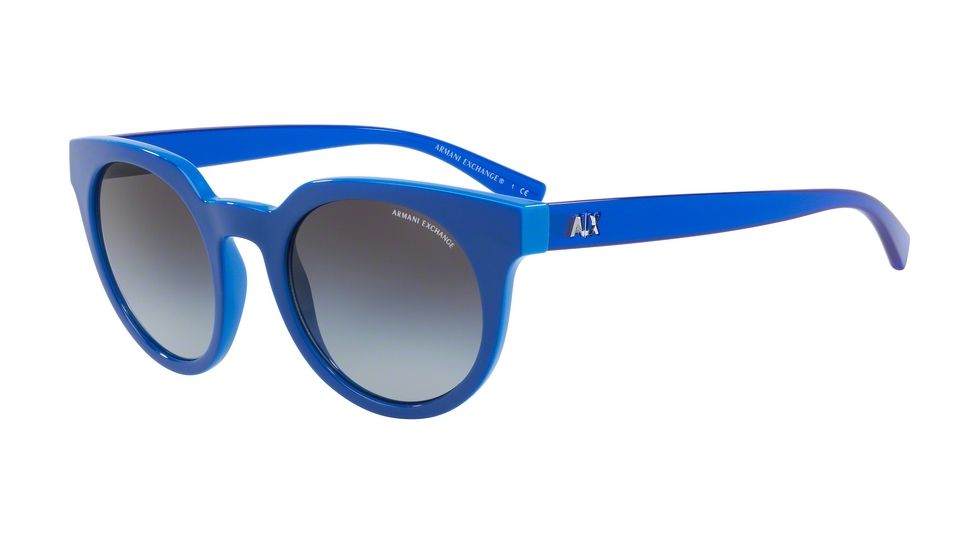Armani Exchange AX4062S Bifocal Prescription Sunglasses AX4062S-82178G-50 - Lens Diameter 50 mm, Frame Color Regatta Bluette/top Blue