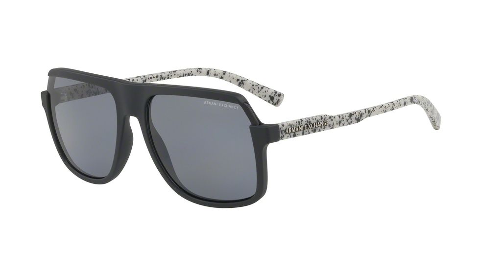 Armani Exchange AX4066S Progressive Prescription Sunglasses AX4066S-807881-58 - Lens Diameter 58 mm, Frame Color Matte Black