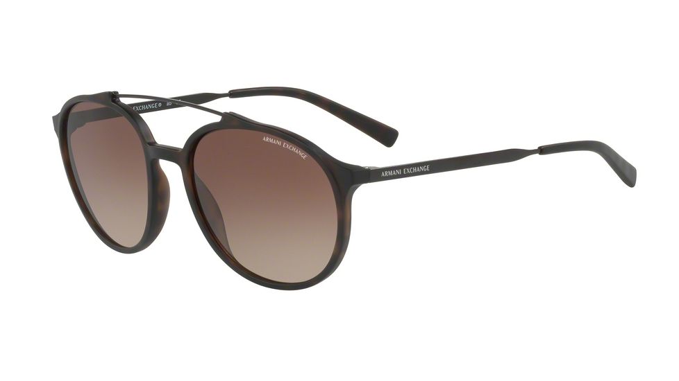 Armani Exchange AX4069S Bifocal Prescription Sunglasses AX4069S-802913-57 - Lens Diameter 57 mm, Frame Color Matte Havana