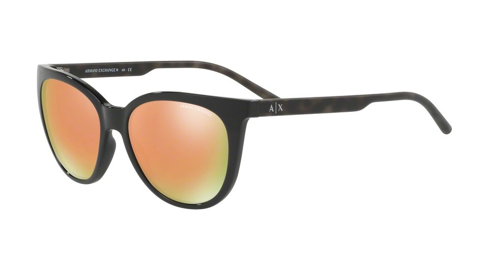 Armani Exchange AX4072S Progressive Prescription Sunglasses AX4072S-81584Z-55 - Lens Diameter 55 mm, Frame Color Black