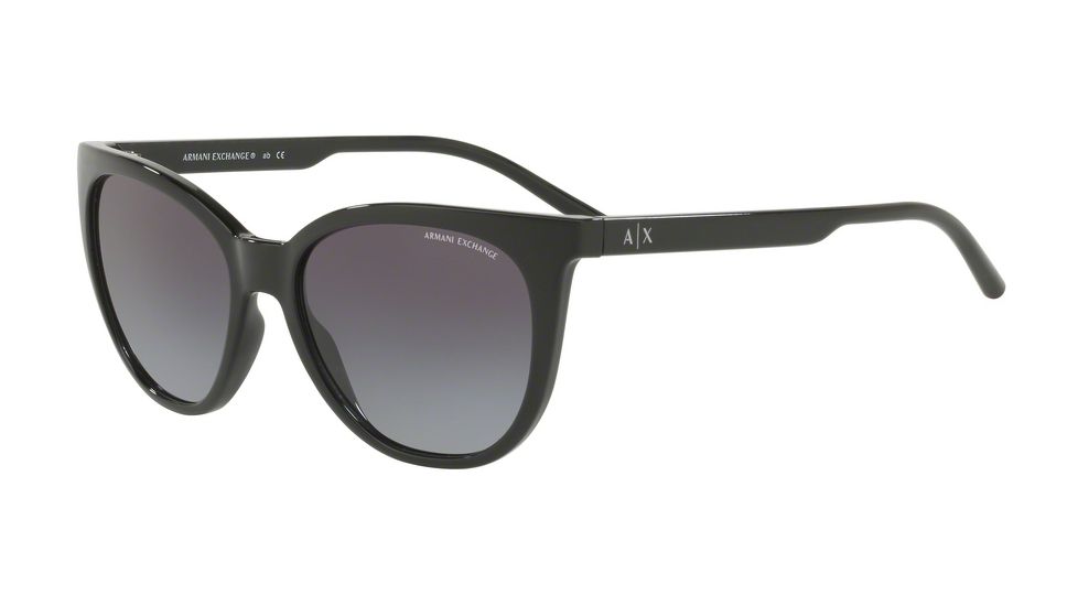 Armani Exchange AX4072S Progressive Prescription Sunglasses AX4072S-81588G-55 - Lens Diameter 55 mm, Frame Color Black
