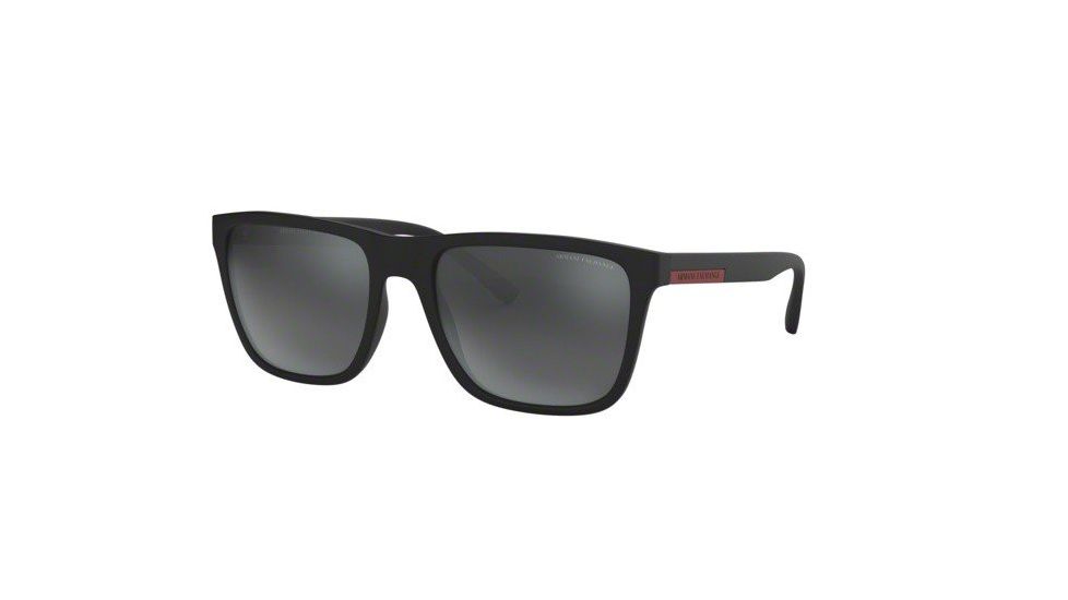 Armani Exchange AX4080S Progressive Prescription Sunglasses, 57mm, Matte Black, AX4080S-80786G-57-PRO