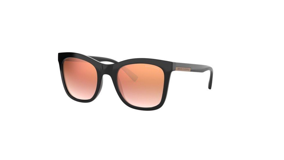 Armani Exchange AX4082SF Bifocal Prescription Sunglasses, 52mm, Black, AX4082SF-81586F-52-BI