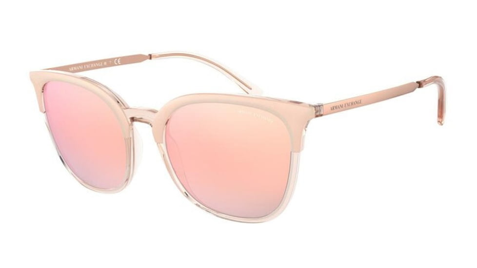 Armani Exchange AX4091S Sunglasses 83006F-54 - , Gradient Pink Mirror Pink Lenses