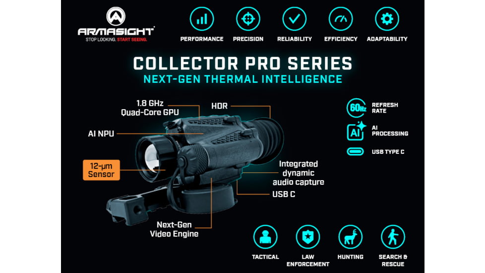 Armasight Collector 640 Pro 1.5-6x25mm Thermal Mini Rifle Scope
